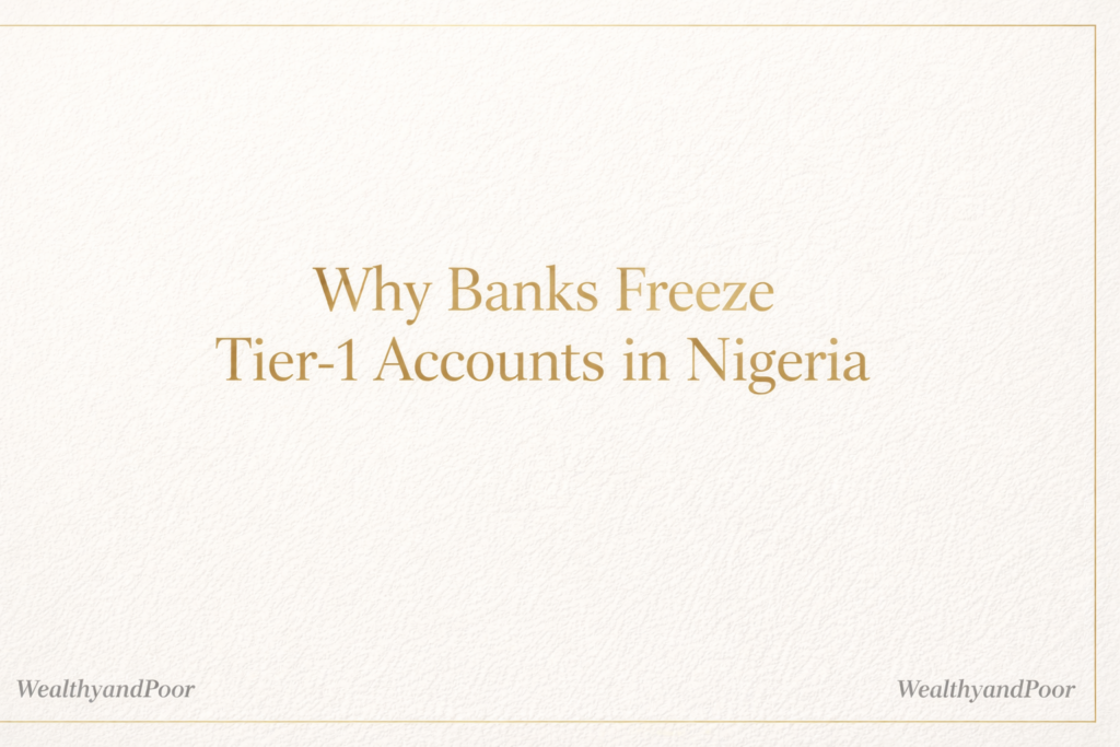 Why Banks Freeze Tier 1 Accounts Photo