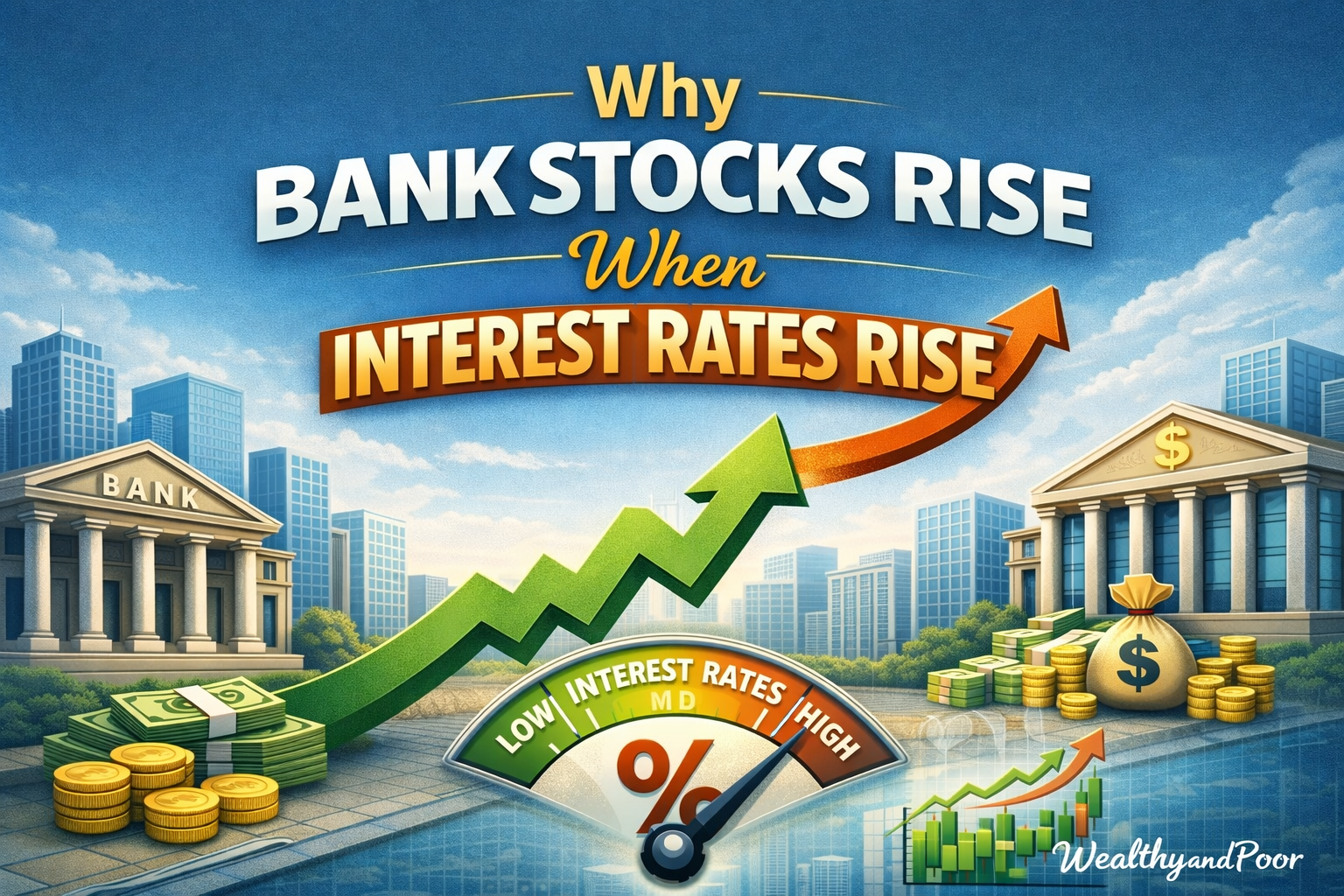 Stcoks Rise Why Bank Stocks Rise When Interest Rates Rise - Wealthyandpoor