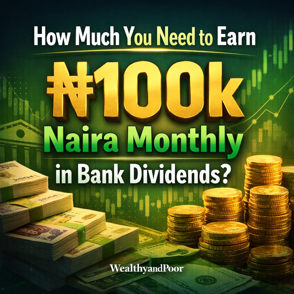 How Much You Need to Earn ₦100k Naira Monthly in Bank Dividends Photo