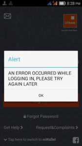 Common GTBank Error Codes Photo