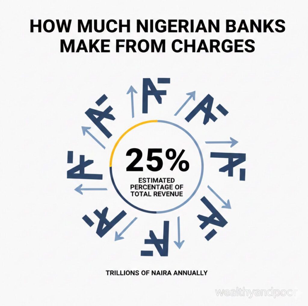 How Much Nigerian Banks Make From Charges. Photo
