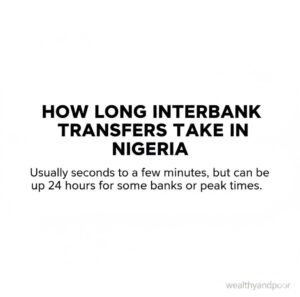 How Long Interbank Transfers Take in Nigeria Photo