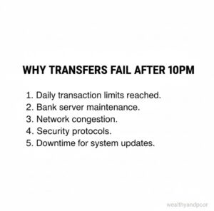 Why Transfers Fail After 10 p.m Photo