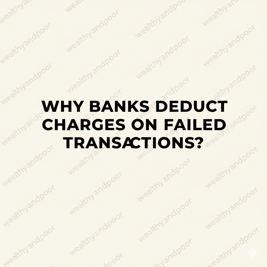 Why Banks Deduct Charges on Failed Transactions Photo