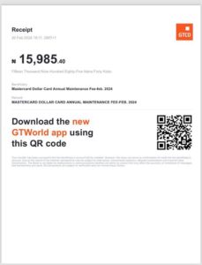 GTBank Card Maintenance Fee (Explained) Photo