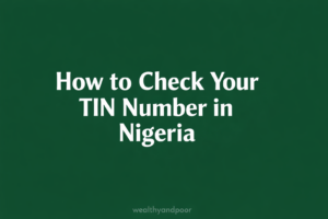 How to Check Your TIN Number in Nigeria Photo