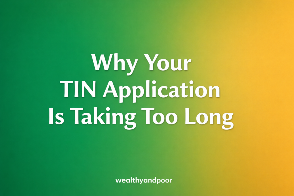 Why Your TIN Application Is Taking long Photo