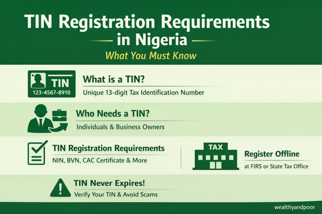 TIN Registration Requirements in Nigeria Photo