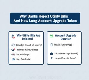 Why Banks Reject Utility Bills And How Long Account Upgrade Takes Photo