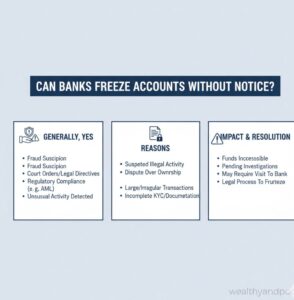 Can Banks Freeze Accounts Without Notice? Photo