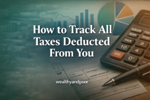 How to Track All Taxes Deducted From You Photo