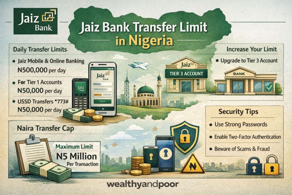 Jaiz Bank Transfer Limit in Nigeria Photo