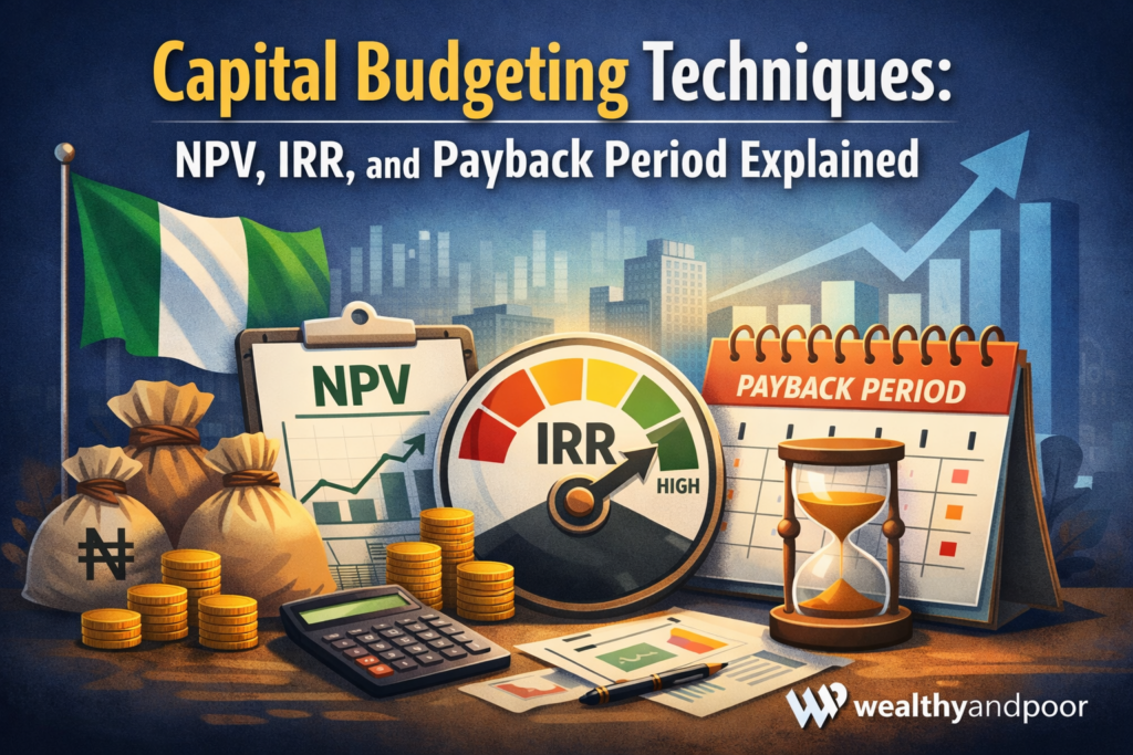 Capital Budgeting Techniques: NPV, IRR, and Payback Period Explained Photo