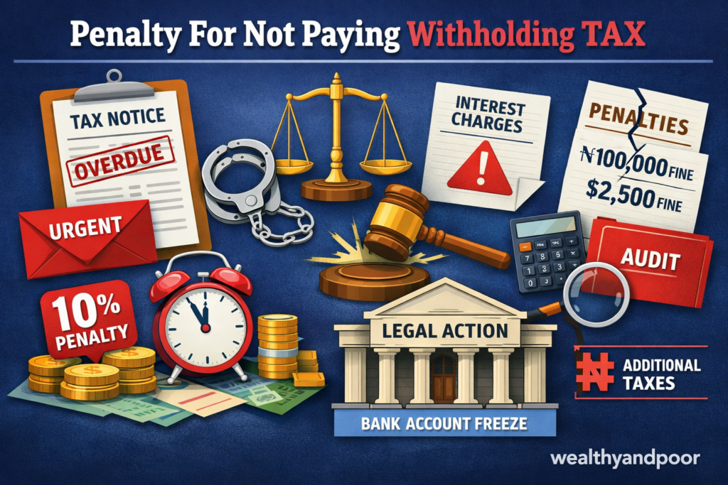 Penalty for Not Paying Withholding Tax Photo