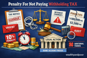 Penalty for Not Paying Withholding Tax Photo