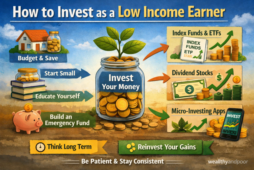 How to invest as a low income earner Photo