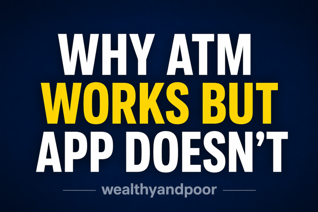 Why ATM Works But App Doesn’t Photo