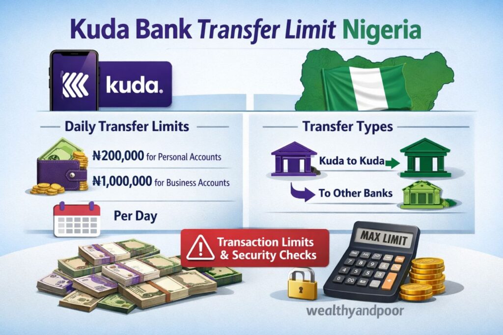 Kuda Bank Transfer Limit in Nigeria Photo