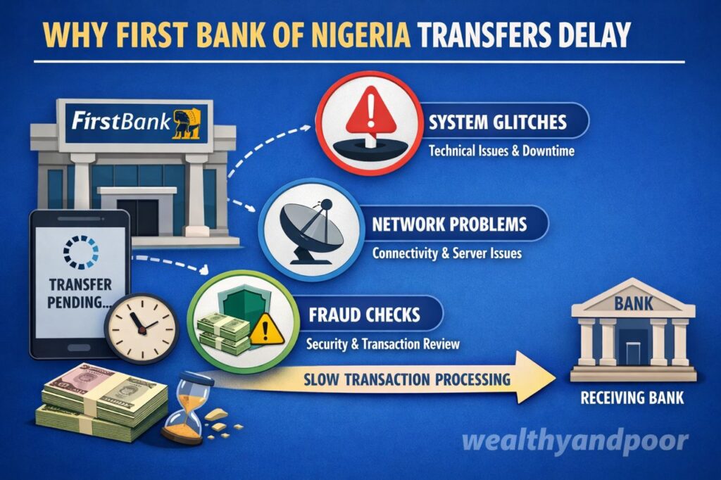Why First Bank of Nigeria Transfers Delay Photo