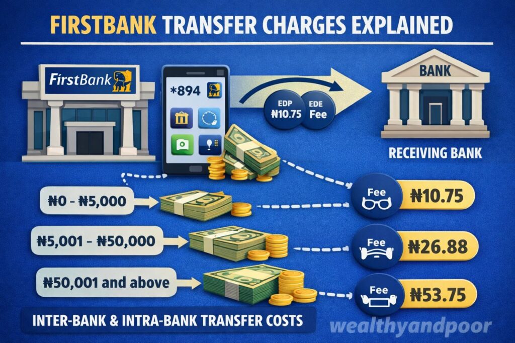 First bank Transfer Charges Explained Photo