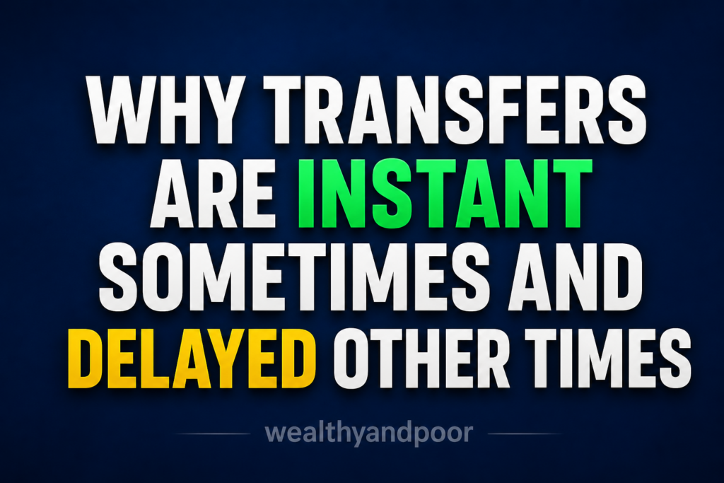 Why Transfers Are Instant Sometimes and Delayed other Times Photo