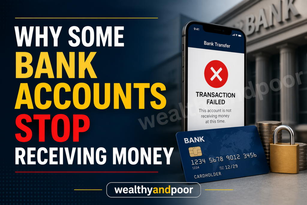 Why Some Bank Accounts Stop Receiving Money Photo