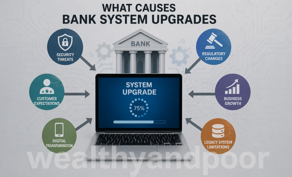 What Causes Bank System Upgrades Photo